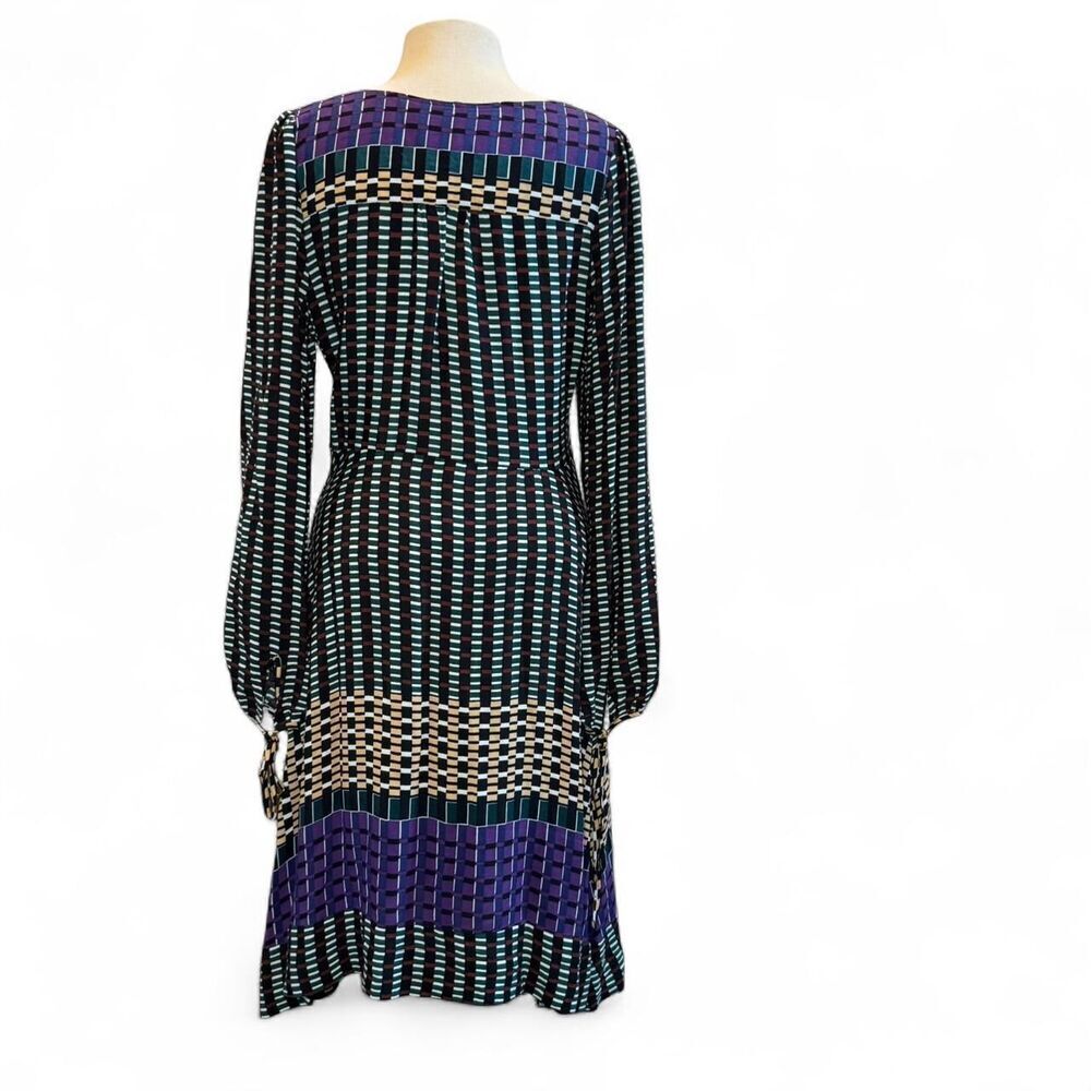 Maeve by Anthropologie Gianna Tunic geometric print long sleeves dress Sz 12 - Picture 5 of 8